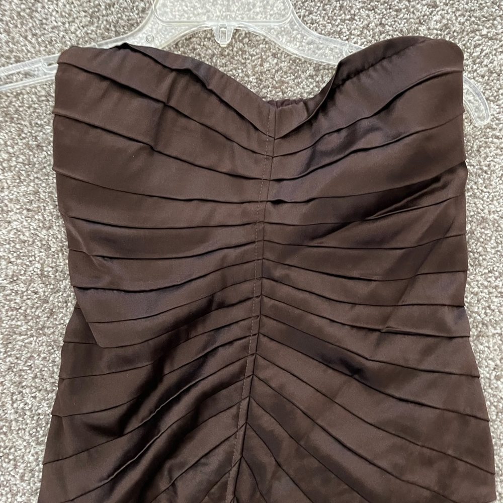 NWT medium Bebe brown strapless top